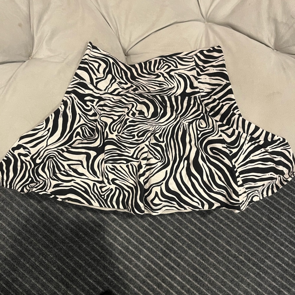 zebra print skirt